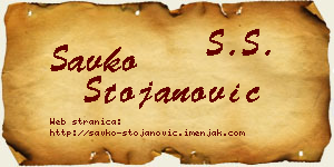 Savko Stojanović vizit kartica